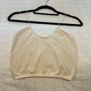 Free People Skinny Strap Seamless Brami IVORY